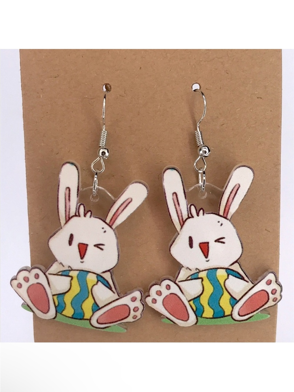 Cute Bunny Easter Earrings Fashion Jewelry